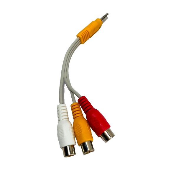 3.5mm AV Male to 3RCA Female M/F Audio Video Stereo Jack Adapter Cord Brand New - Picture 2 of 4